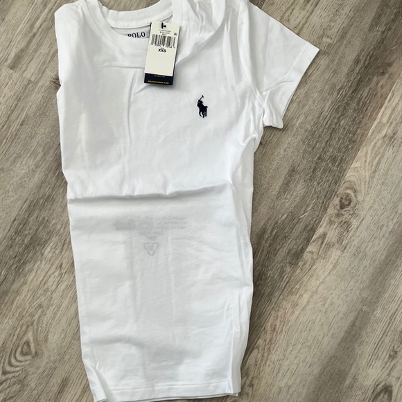 Soft cotton crew neck t-shirt accented with signature pony embroidery White XXS - Picture 1 of 4